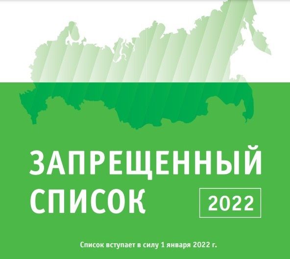 Запрещенный список ВАДА 2022