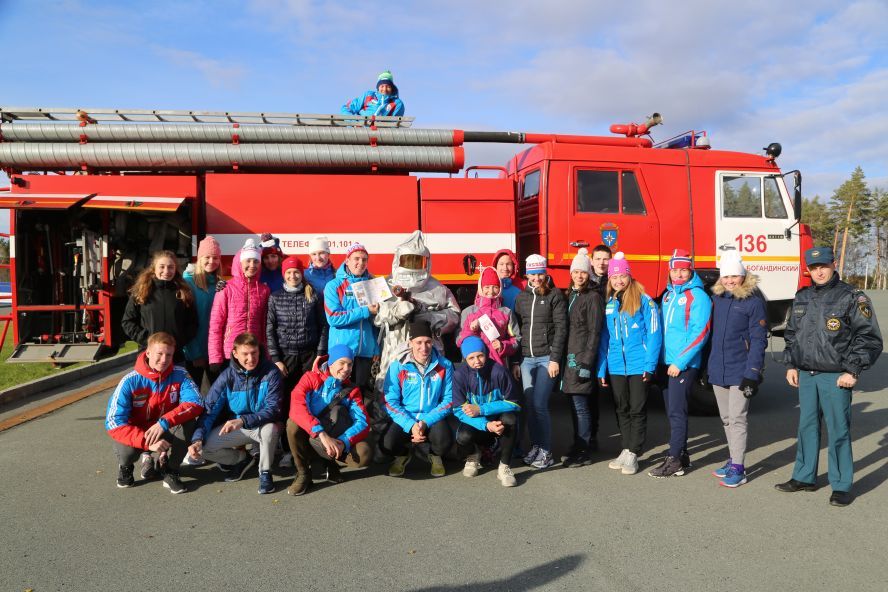 Юные лыжники и биатлонисты «тушили» пожары