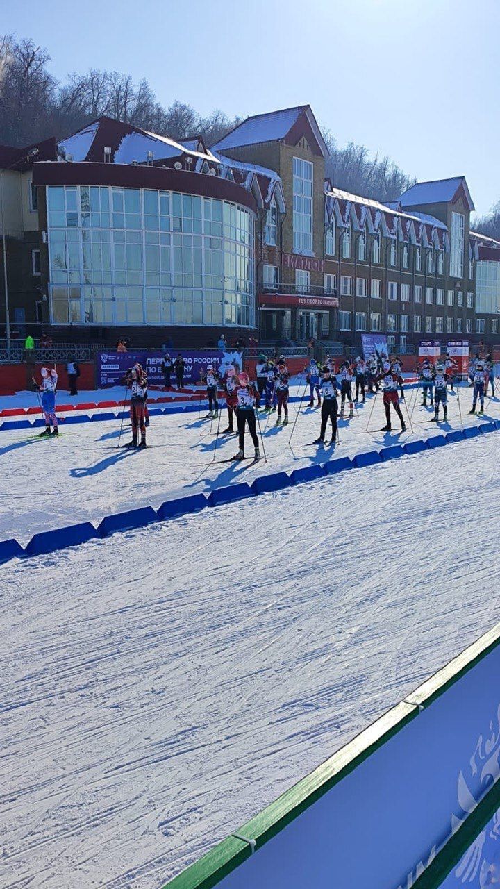 Финальные забеги в суперспринте на Первенстве России по биатлону 